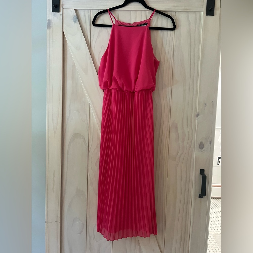 Gorgeous hot pink Sam Edelman pleated dress. Worn once